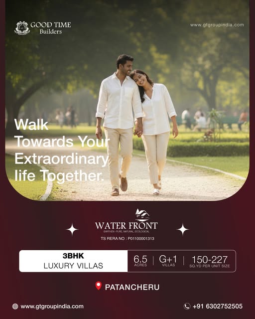 Villas in Patancheru Hyderabad | Water Front