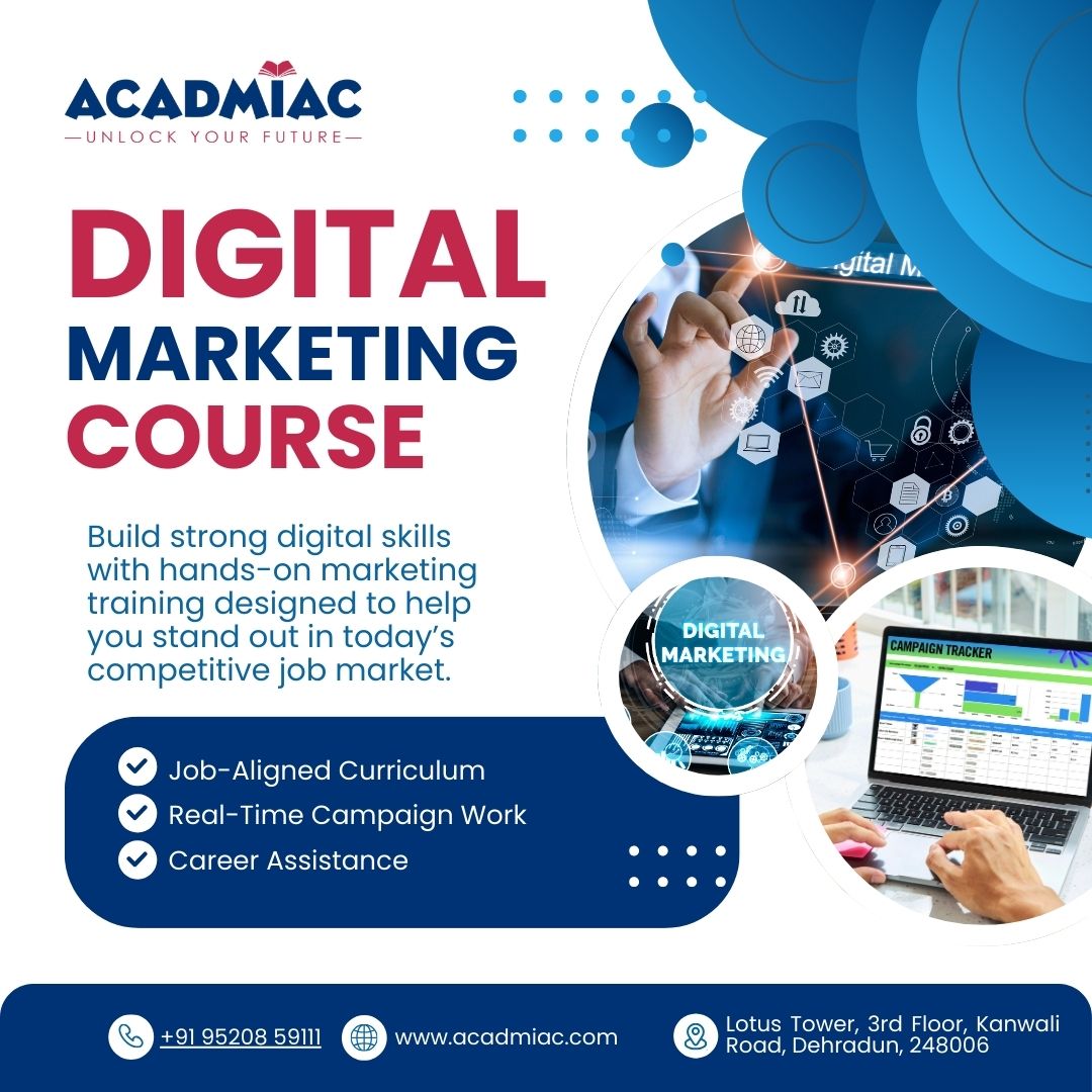 Best Digital Marketing Institute in Dehradun for Career-Focused Learning